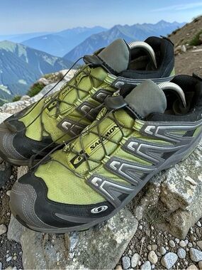 Salomon X Ultra 3 Low GTX Hiking Shoes Green Black Men 10.5 Gore-tex Contragrip